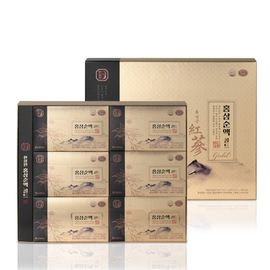 [NH NongHyup Hansamin] Red Ginseng Pure Gold (Renewal) 70ml × 30 Pouches_ Premium Liquid Red Ginseng for Immune Support and Health Management – Made in Korea